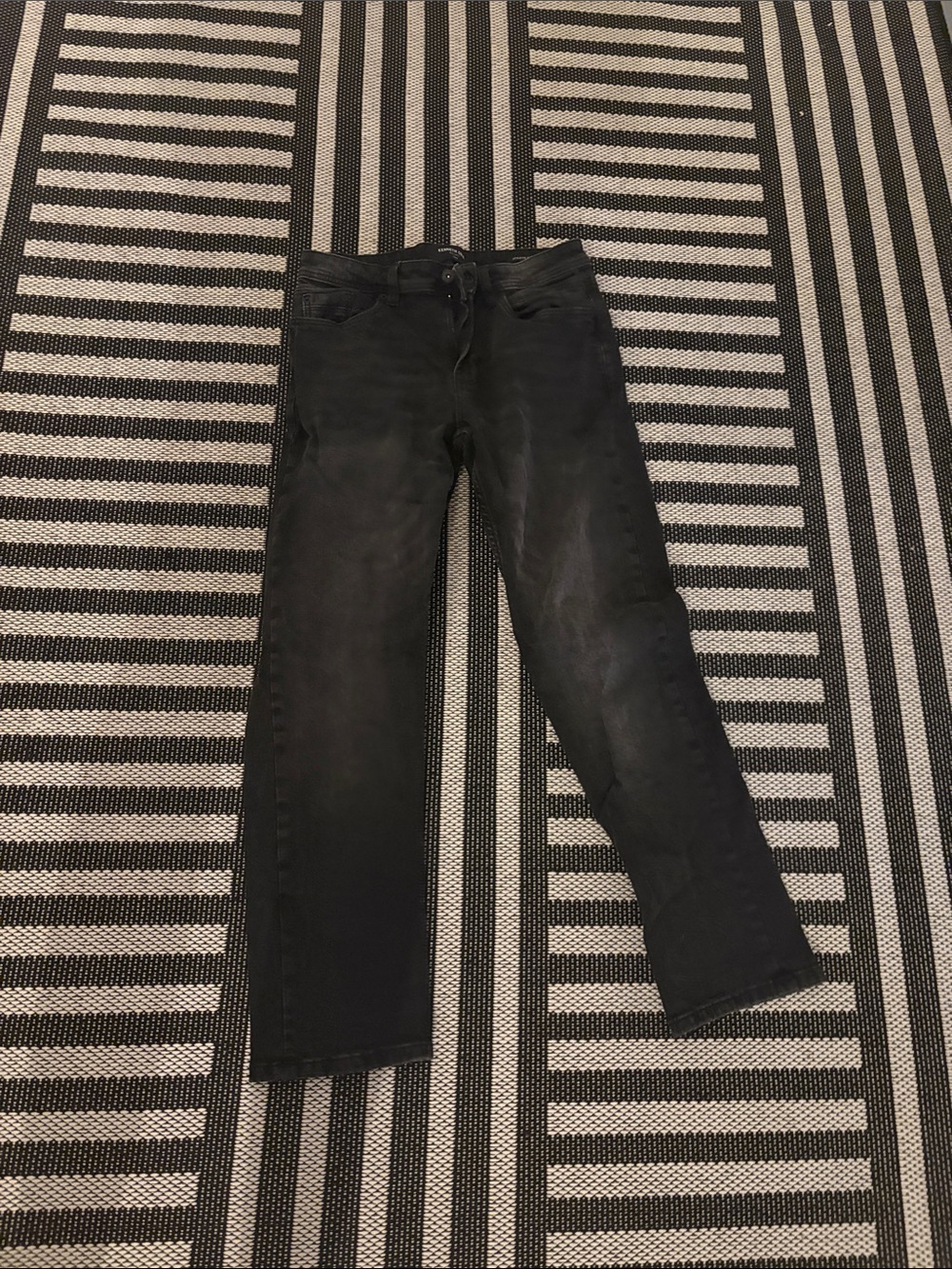 Kenneth Cole Men's Black Slim Straight Jeans